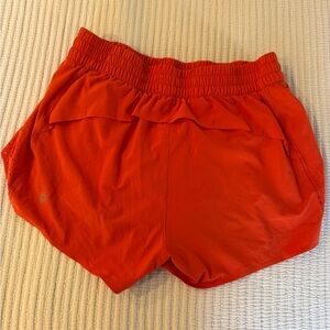 Athleta Red Hustle 3” Athletic Shorts